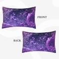 thumbnail image 2 of Sikiie Purple Bubble Abstract Art Print Plush Pillow Cover, Wrinkle-proof and Stain-resistant Pillow Protector without Pillow Core, Home Decoration-16"x24", 2 of 6
