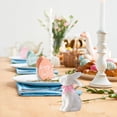 thumbnail image 6 of SMKE Porcelain Bunny Decor,Cute Rabbit Figurines,White Fluff Bunny Decor,Chic Home Decoration,Elegant Rabbit Decor,Handmade Pink Ceramic Flower Bunny 3.5in,Cute Desktop Easter Ornament, 6 of 6