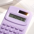 thumbnail image 6 of Simple Calculator,Basic Calculator,Basic Standard Calculators,4IN Small Digital Desktop Calculator with 8-Digit LCD Display,Battery Solar(Purple), 6 of 8