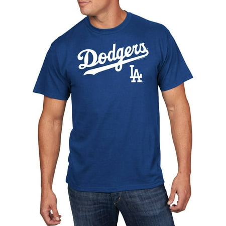 Majestic Men's MLB Los Angeles Dodgers Team Tee (Best Ethiopian Los Angeles)