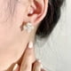 thumbnail image 5 of Rhinestone Pendientes para Chica Wrap Stud Ear Cuff para las mujeres Pendientes de aro de moda minimalista Dainty Tiny Ear Wrap Cuff Piercing Studs Earrings, 5 of 8