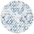 thumbnail image 2 of SAFAVIEH Amelia Roslyn Abstract Area Rug, Gray/Navy, 3' x 3' Round, 2 of 10
