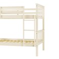 thumbnail image 5 of Walker Edison Solid Wood Twin Over Twin Mission Design Bunk Bed - White, 5 of 21