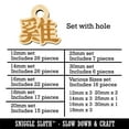 thumbnail image 2 of Chinese Character Symbol Rooster Wood Mini Charms Shapes DIY Craft Jewelry - With Hole - 14mm (26pcs), 2 of 7