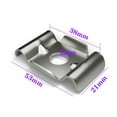 thumbnail image 6 of ZenCart 10Pcs Joining Clips Rustproof Corrosion Resistant Easy to Install Fence Panel Connectors with Screws Metal Joining Clips, 6 of 8