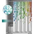 thumbnail image 3 of HTOOQ HTOOQ Ensemble de Rideaux de Douche Décor - Peinture Arc-en-Ciel avec Gouttes Éclaboussures Créatives Design Graphique Artistique Tissus Polyester Imperméable Impression Artistique - avec Crochets 66 Pouces L x 72 Pouces H, 3 of 8