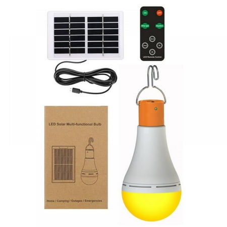 

LED Solar Bulb Garden Lamp Remote Control Lamp Camping Night Light