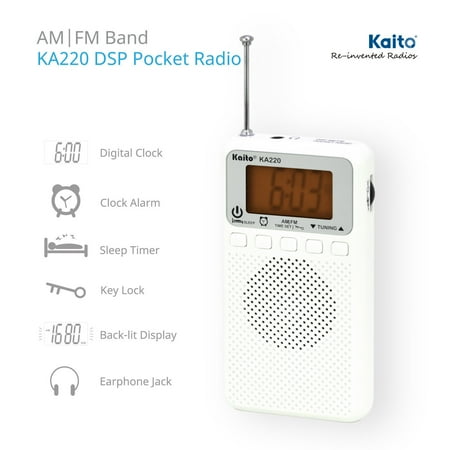 Kaito KA220N DSP Pocket AM/FM Digital Radio