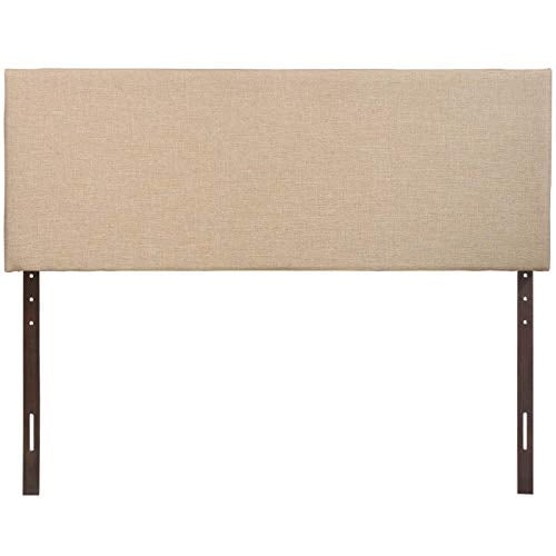 Modway Region Linen Fabric Upholstered Queen Headboard in Caf茅