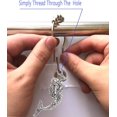 thumbnail image 5 of Ocean's Embrace: Set Of 12 Rustproof Mermaid Skeleton Shower Hooks, Silver, Easy To Install, Enhances Your Coastal Decor With Grace And Functionality, 5 of 5