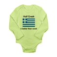 thumbnail image 1 of CafePress - Half Greek Body Suit - Long Sleeve Infant Bodysuit, 1 of 1