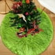 thumbnail image 4 of Christmas Tree Skirt Carpet Snowflake Red Plaid Mat For Home Xmas Tree Year Decor Noel Apron Ornament, 4 of 6