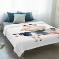 thumbnail image 4 of Farmhouse Animals Blanket Soft Cozy Warm Throw Blanket for Couch, Plush Fuzzy Flannel Fleece Blankets for Sofa, Country Cow Pig Rustic Bed Blankets Lightweight Gifts for Women, 50"x60", 4 of 9