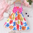 thumbnail image 2 of LUOGENLI Girls Dresses Size 8-10 Fancy Toddler Girls Sleeveless Floral Prints Sandbeach Holiday Party Dress Dance Party Dresses Clothes Girls Skirts with Shorts Size 8 4-5 Years, 2 of 6