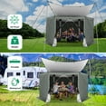 thumbnail image 6 of COBlZl 12'x12' Pop Up Gazebo 6-Sided Screen House Tent for Camping, Outdoor Instant Stargazing Gazebo Canopy with Awning 2.0,Portable Hub Tent with Removable Sidewalls,Screen Tent for Backyard,Gray, 6 of 13
