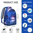 thumbnail image 4 of Nebula Celestial Space Students Backpack Galaxy Outer Space Design, Lightweight and Comfortable School Bag for Space Geek Students, 4 of 6