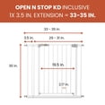 thumbnail image 2 of hauck 59728 Open N Stop KD Pressure Fit Baby Safety Gate & 3.5" Extension, 2 of 7