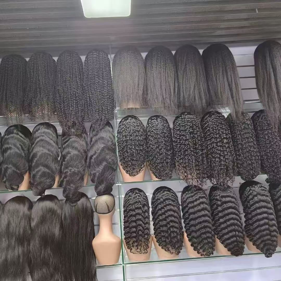 13x4 Full Frontal Lace Glueless STRAIGHT 200% High-Density Pre-Plucked Human Hair Wigs Long Hair from 18inch to 30inch with Natural Color