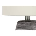 thumbnail image 3 of Monarch Specialties Lighting, 19"h, Table Lamp, Grey Ceramic, Ivory / Cream Shade, Contemporary, 3 of 5