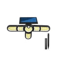 thumbnail image 1 of Bewildely Luces con sensor solar, luz montada en la pared ajustable, resistente al agua, lámpara de jardín para exteriores, dispositivo de iluminación, Iluminación y accesorios 6 cabezales/231COB Bewildely HA073638-08, 1 of 6