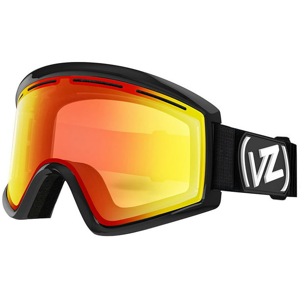 VonZipper Cleaver Adult Snowmobile Goggles - Black Gloss/Clear Chrome  Orange / One Size