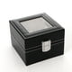 thumbnail image 3 of Caja de reloj de cuero PU, organizador de exhibición de joyas, caja de almacenamiento de reloj de pulsera de lujo, 3 of 5