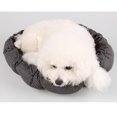 thumbnail image 4 of kusrkot Chat Chien Cordon Rond Fond Forme Citrouille Nid Tapis Lit Maison Brun S, 4 of 9