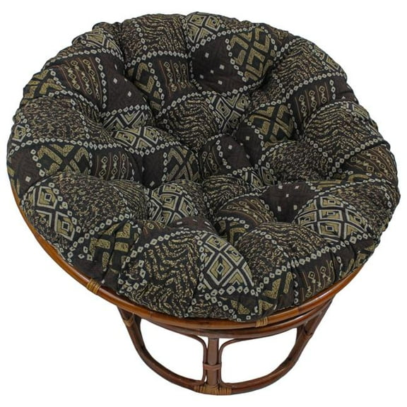 Blazing Needles 93302-TP-46 48 in. Patterned Tapestry Papasan Cushion, Congo