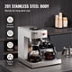 thumbnail image 5 of VEVOR Cafetera de goteo comercial de 12 tazas con 3 jarras de vidrio y 3 calentadores para oficina, 5 of 9