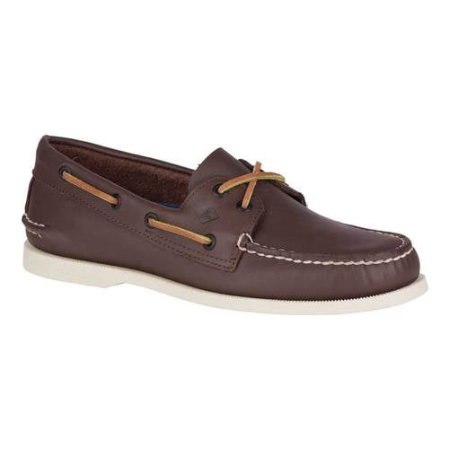 Mens Shoes Slip-on shoes Boat and deck shoes Sperry Top-Sider Authentic Original Leather Boat Shoe in Brown for Men 