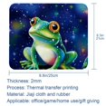 thumbnail image 5 of Frog Printed Square Mouse Pad, 8.3x9.8 Inch, Non-Slip Rubber Bottom Mouse Mat for Office and Gaming, 5 of 6