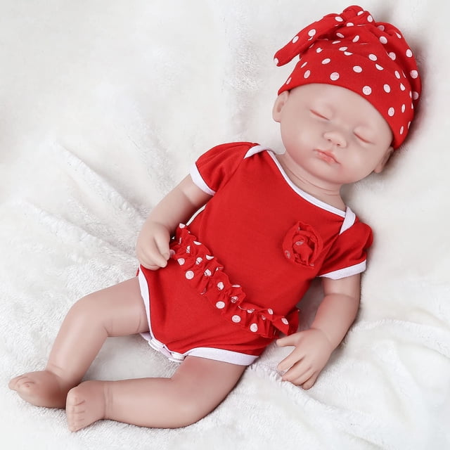 Muñeca Reborn IVITA, de silicona completa, 38 cm, con ropa, 1796 g