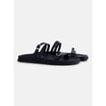 thumbnail image 2 of No Boundaries Women's Double Strap Footbed Sandals, 2 of 5