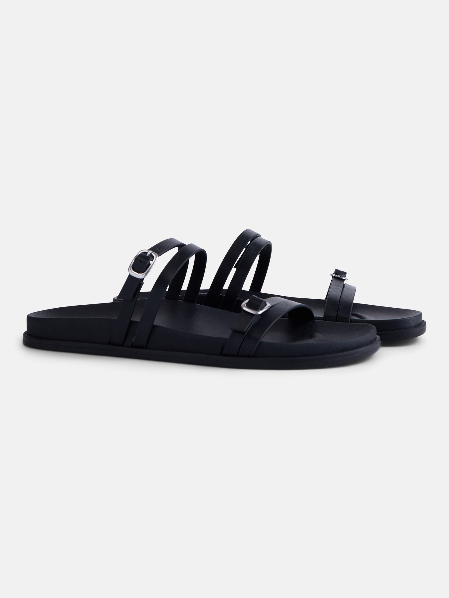 No Boundaries Women's Double Strap Footbed Sandals photo 2