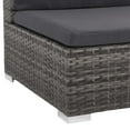 thumbnail image 6 of vidaXL 7 Piece Patio Lounge Set with Cushions Poly Rattan Gray, 6 of 9