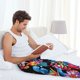 thumbnail image 5 of Balery Tropical Palm Leaves Pantalones de pijama para hombre, pijama ultraligero, pantalón de descanso-Small, 5 of 6