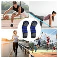 thumbnail image 6 of Unique Bargains 1 Pc Horizontal Stripes Knee Pads for Sports Black, Blue Large, 6 of 6