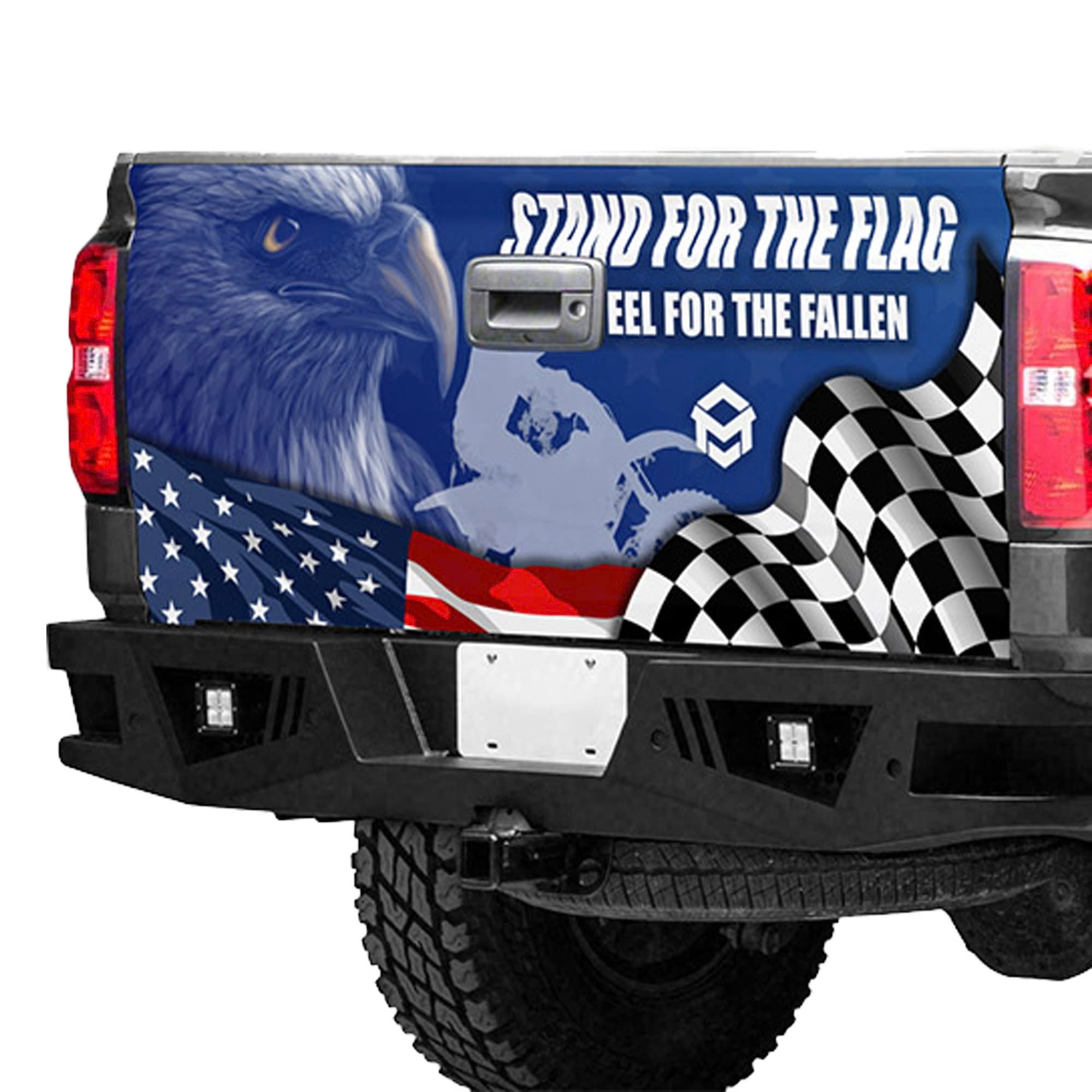 Jesus Walking on Water Tailgate Wrap – Christian Faith Ocean Scene Truck Tailgate Decal, Inspirational Bible Art Rear Gate Vinyl Wrap