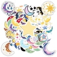thumbnail image 6 of 35pcs Cute Moon Stickers Celestial Sun Stickers Stars Cartoon for Laptops Notebooks Suitcases, 6 of 9