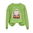 thumbnail image 6 of Qingpeng Womens Halloween Sweatshirt Crew Neck Fashion Cute Long Sleeve Fleece Crewneck Sweatshirt for Holiday Wear, 6 of 6