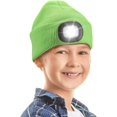 thumbnail image 2 of Beanie with Light for Kids, USB Rechargeable Hands Free LED Headlamp Cap Winter Knitted Night Lighted Hat, 2 of 8