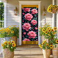 thumbnail image 2 of LUUFILx Pink Flower Banner Backdrop Floral Decoration for Party Supplies Wedding Events Photography Background Valentine's Day Decors Celebration Decor, 2 of 7