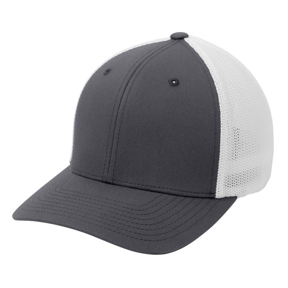 Yellow Rooster Men's Flexfit Mesh Back Male Cap Graphite/ White L/XL