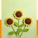 thumbnail image 3 of Girasol terminado hecho a mano flor falsa flor decoración flor girasol día de San Valentín regalo del día del maestro, 3 of 5