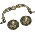 thumbnail image 5 of Utopia Alley HW131PLAB021 Medici Drop Pull  Antique Brass  3.78 inch Center To Center, 5 of 6
