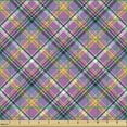 thumbnail image 2 of Ambesonne Purple Fabric by the Yard Upholstery, Checked Tartan Plaid Layout, 3 Yards, Multicolor, 2 of 5