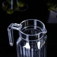thumbnail image 6 of 37.2 Oz Square Plastic Pitcher With Lid, Stripe Water Pitchers With Spout And Handle For Fridge,Leak Proof Juice Jug,Plastic Pitcher With Lid For Making Teas And Juices Containers,Kitchen Storage, 6 of 6