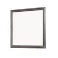 thumbnail image 1 of Benjara BM220170 Wooden Frame Mirror with Mounting Hardware, Gray & Silver, 1 of 4