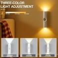 thumbnail image 6 of Rechargeable Magnetic Motion Sensor Night Light with 3 Color Dimmable LED and RGB Ambient Lighting for Hallway Bedroom Stairs, 6 of 8