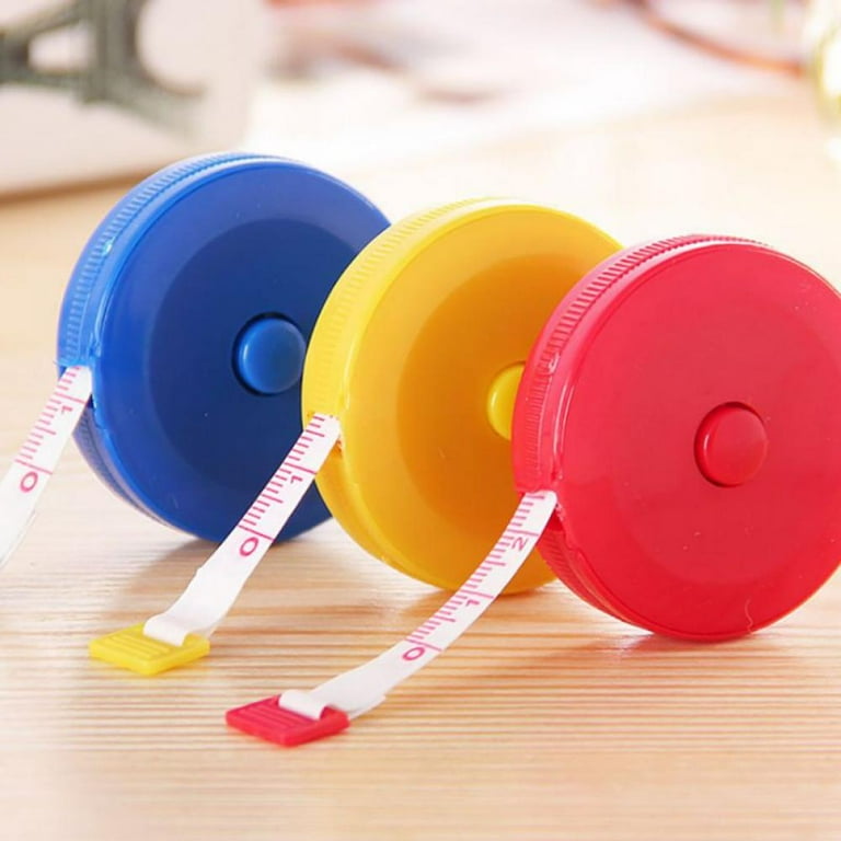 JOLLY 60-Inch 1.5 Meter Soft and Retractable Tape Measure Medical Body  Measurement Tailor Sewing Craft Cloth Dieting Measuring Tape Random Color 